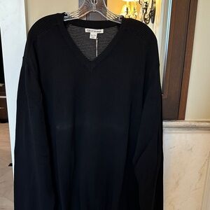 Cutter & Buck Black V-Neck Men's Sweater